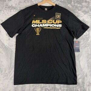 Fanatics LA Football Club MLS Cup 2022 Champions T-Shirt Black Large NWT